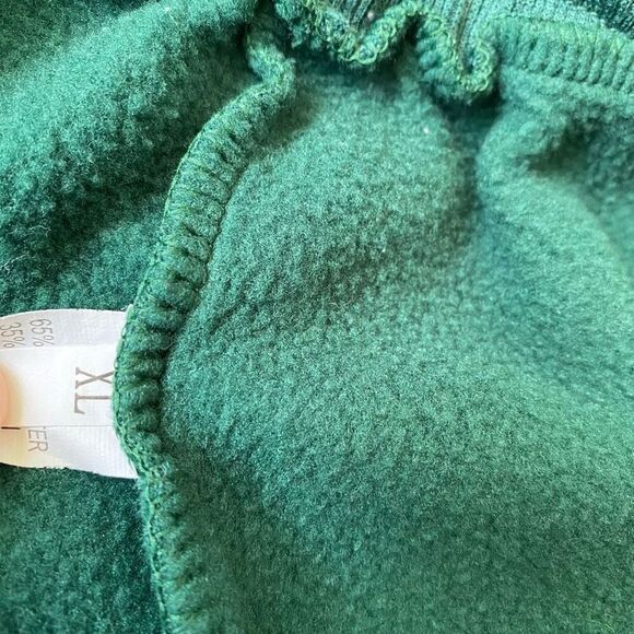 Men’s XL pull on cotton blend cut off shorts w/elastic waist & drawstring green - Picture 6 of 9